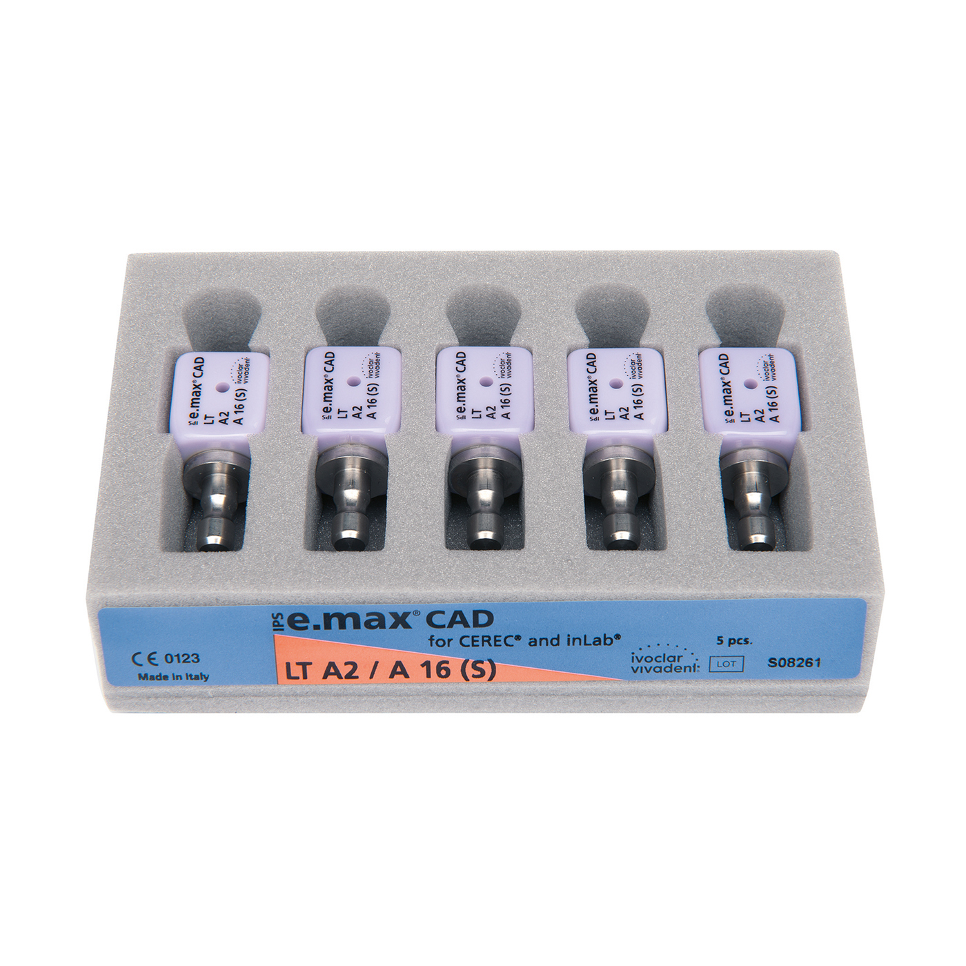 Ivoclar IPS e.max CAD LT CAD/CAM-Blöcke, A 16 (S), A2 | 0387LTA2